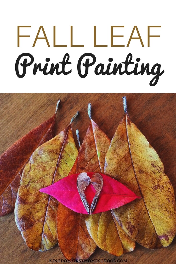 Check out this Fall Leaf Print Painting Project that is super easy for young kids.