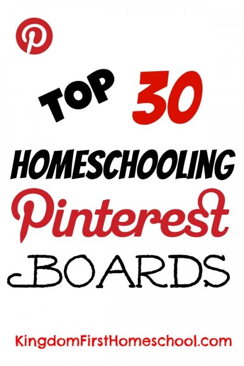 The Pinterest homeschool community is amazing. You can find lots of great new tips, resources and encouragement for your homeschool. Here are the top 30 homeschooling Pinterest boards that you will want to follow today.