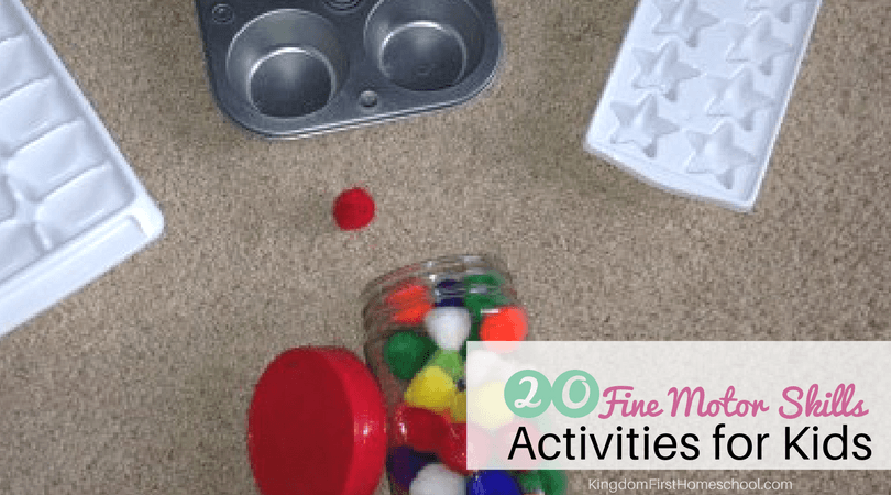 20 fine motor skills activities for preschoolers
