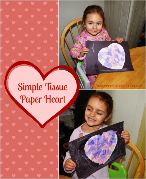 Simple Tissue Paper Heart