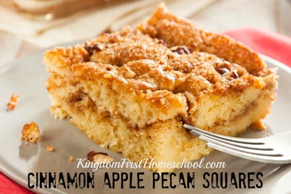 Cinnamon Apple Pecan Squares Recipe