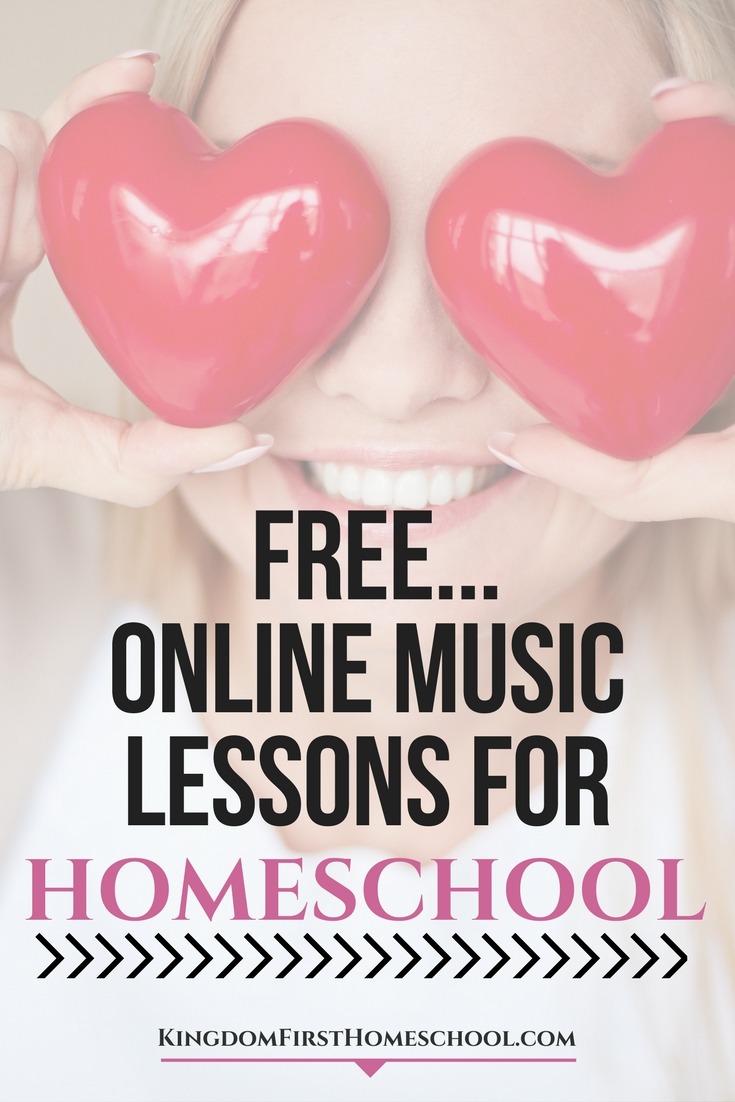 Musically Challenged? Easily teach your homeschoolers music! Check out this list of free online music lessons for kids! List of free piano, guitar, drums, and violin lessons online for kids.