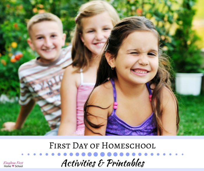 First Day of Homeschool Activities and Printables