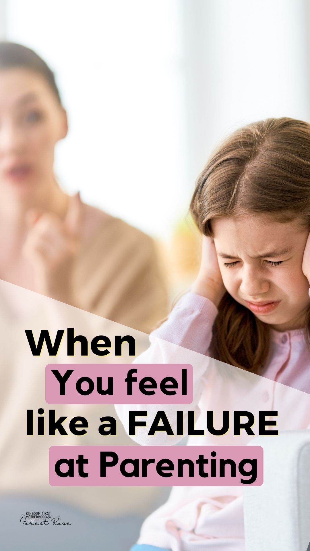Do you feel like you are failing? Are you kids disobedient? Do you feel like you are losing control of your home? Here's some motherhood encouragement for when you feel like you are failing.