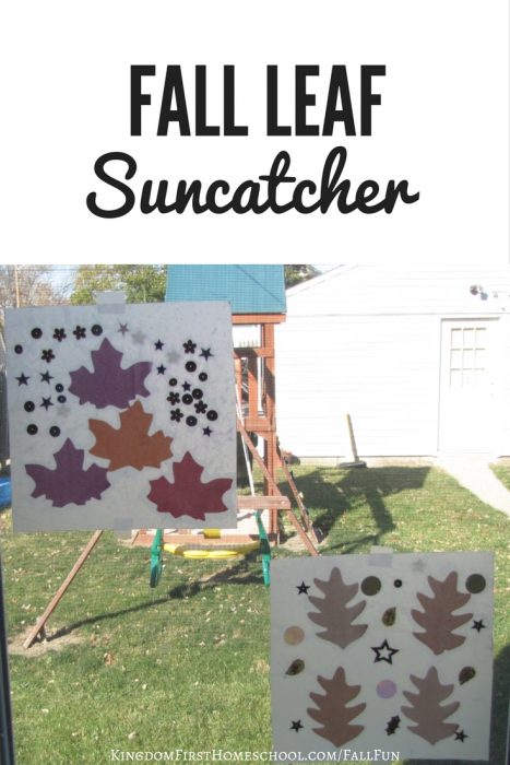 Are you in need of some cute fall decor for your home? This Fall Leaf Suncatcher is going to brighten up your window!