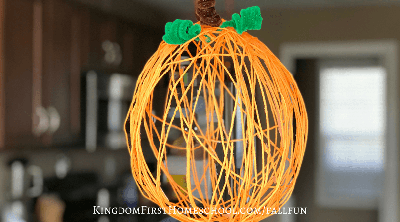 Yarn Pumpkin Craft