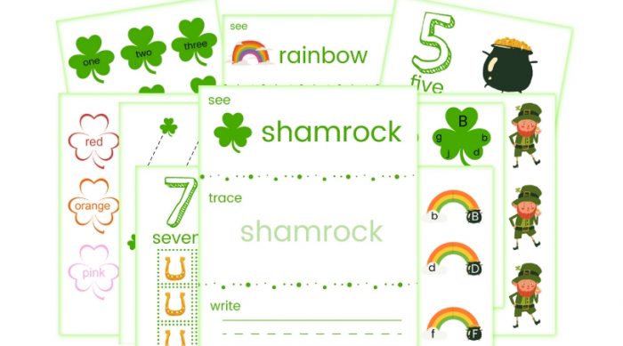 Free Saint Patrick's Day Preschool Pack