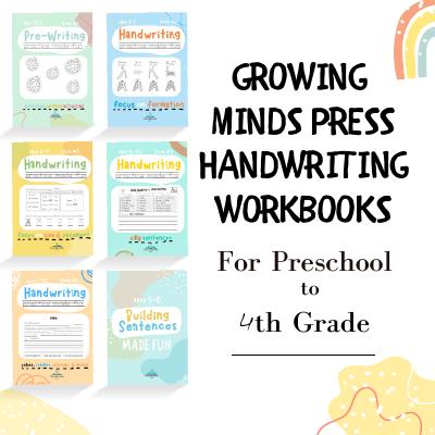 Handwriting Workbooks for Preschool to fourth grade