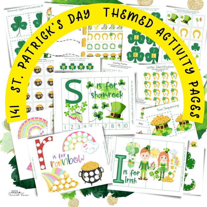 Premium St. Patricks Day Preschool Learning Binder