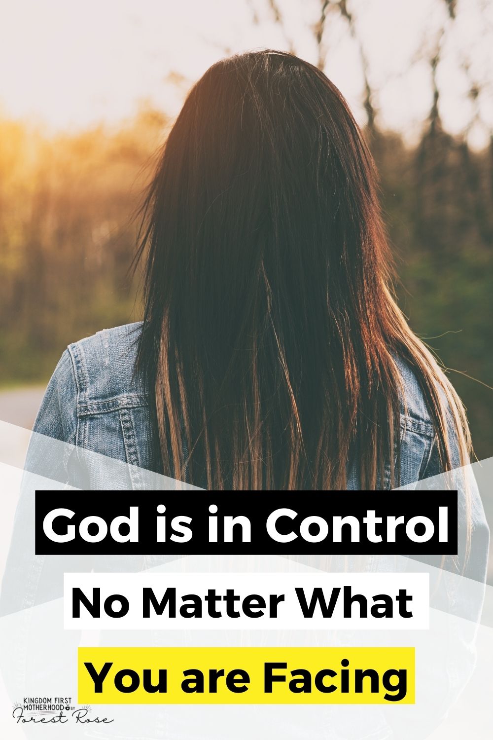 God is in Control No Matter What You are Facing