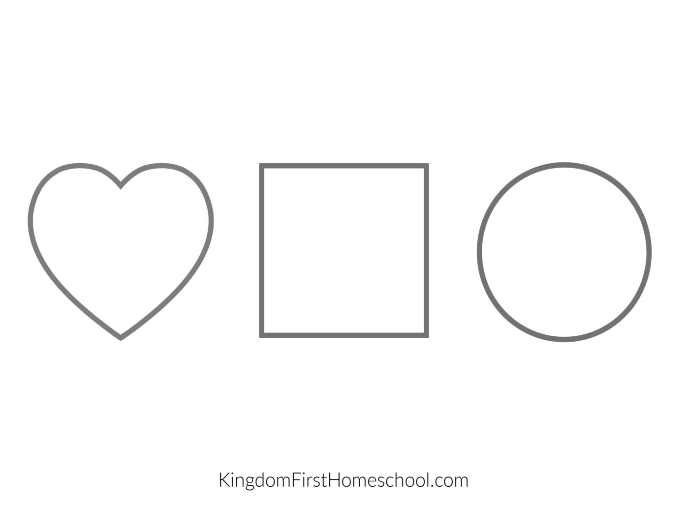 Free Printable Shape Mat for teaching Preschoolers to follow directions