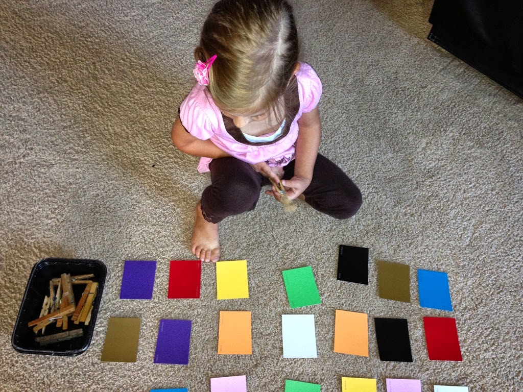 Color Sorting Preschool Activitiy