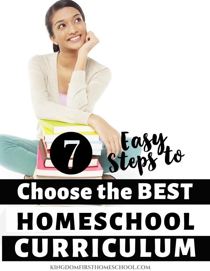 7 Easy steps to choose the best homeschool curriculum