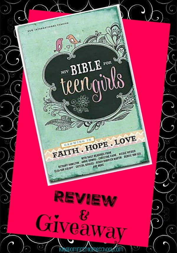 Niv Bible for Teen Girls Review and Giveaway