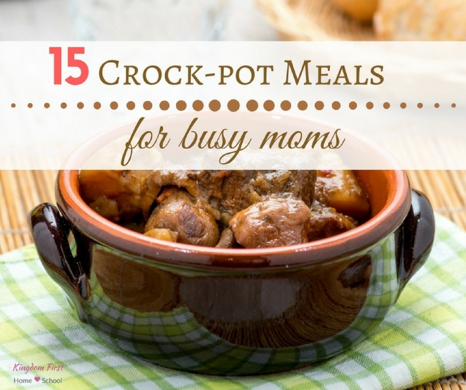 15 Crock pot meals for busy moms