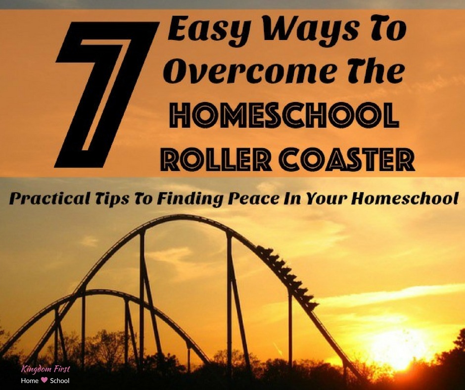 7 easy ways to overcome the homeschool roller coaster