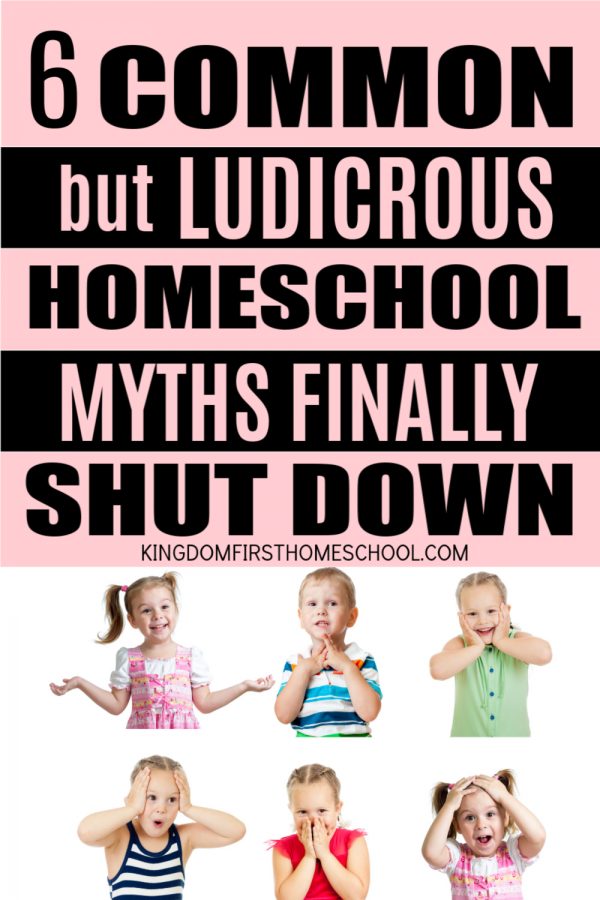 Have you heard any ludicrous homeschool myths lately? There are plenty circulating. Here are 6 of the most common homeschooling myths finally shut down. 