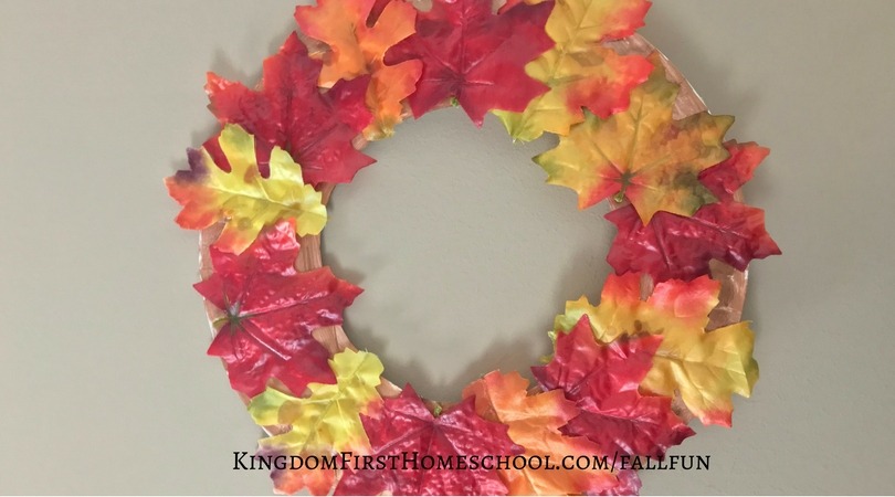 Autumn Wreath Kid's Craft