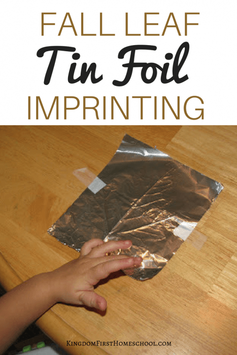 Fall Leaf Tin foil Imprinting