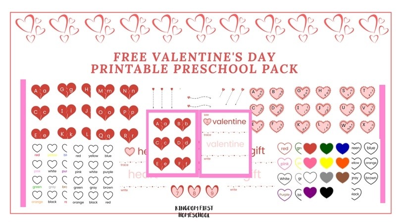 Download this free Valentine's Day preschool pack and give your preschoolers some extra practice while making it fun!