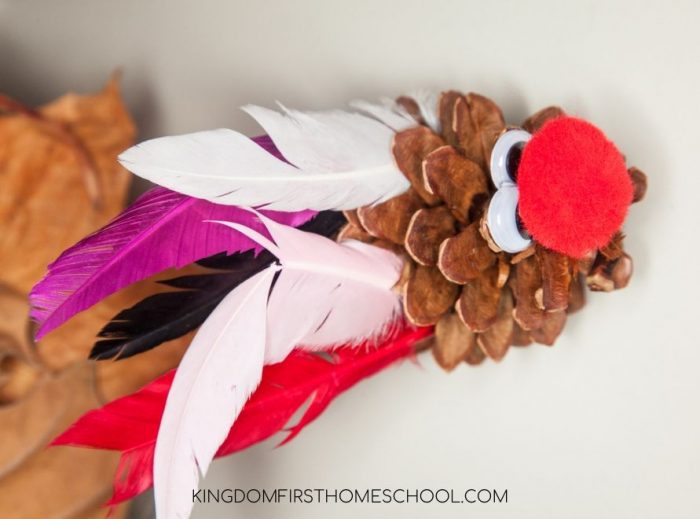 7 super fun and easy Thanksgiving Crafts for Kids - Pinecone Turkey