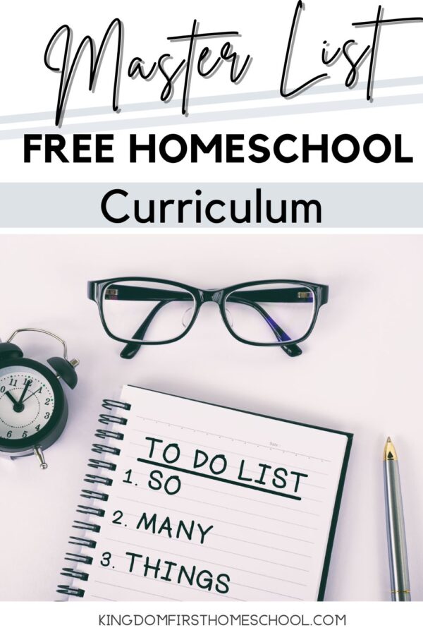 Master List of Free Homeschool Curriculum for all Ages and Subjects