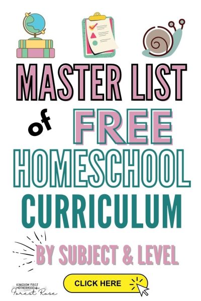 Master List of Free Homeschool Curriculum