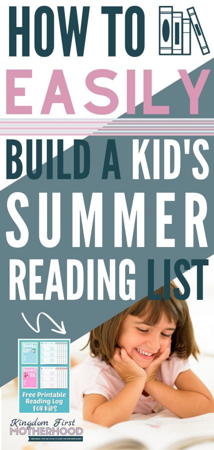 Easily Create a Summer Reading List for Kids from these wholesome books to choose from for tweens to read! Also download your free Kids Printable Reading Log!