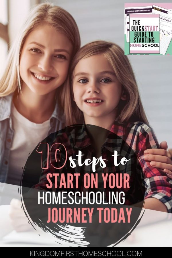 Not sure how to start homeschooling? What curriculum to choose? What your state laws are? I get it! It's a big step. Here are 10 steps to get you started! I even Included a list of school supplies to stock up on for homeschooling. #howtostarthomeschooling 