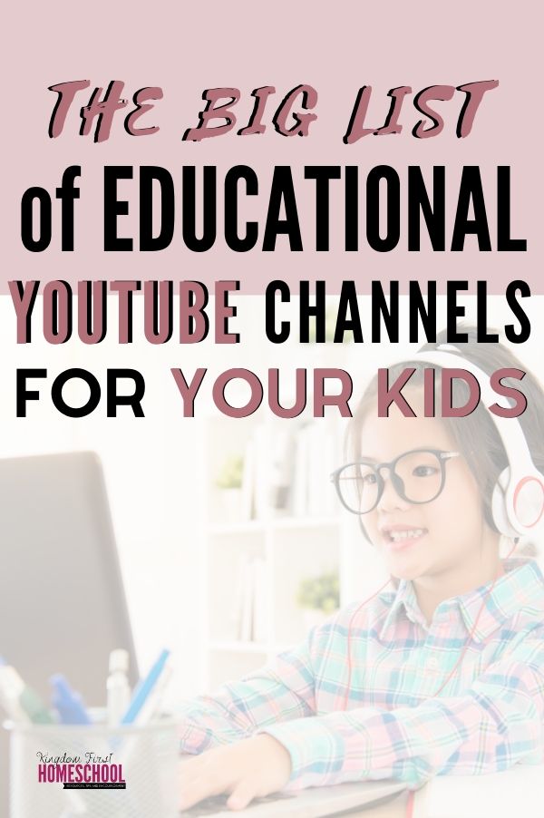 Educational YouTube Channels For Kids