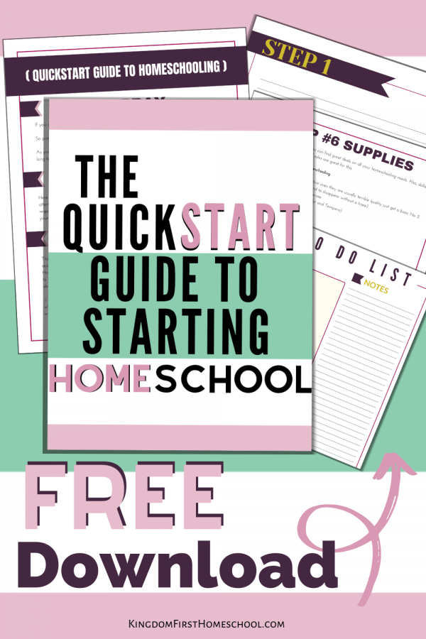 Quickstart Guide to Starting Homeschool