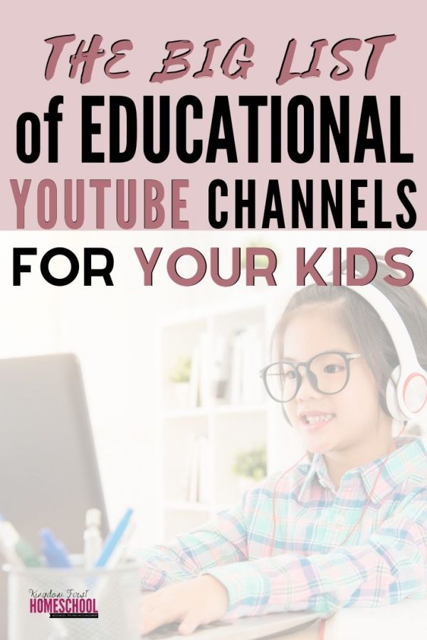 Keep your kids entertained and learning with these awesome and educational YouTube Channels for your kids | YouTube for Homeschoolers | Homeschool with YouTube | Educational YouTube Channels for Homeschool