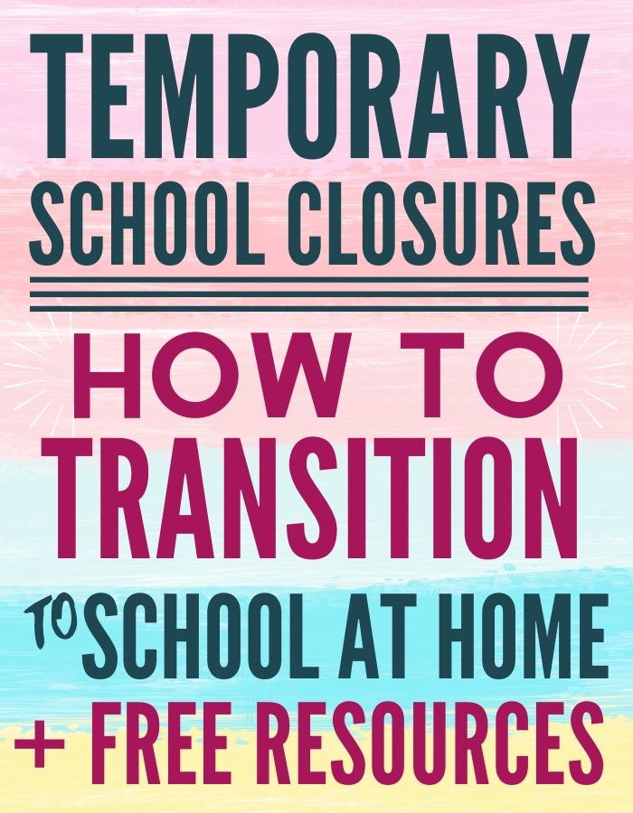 Tips For Temporary School at Home, Free Homeschool Curriculum and Activities to Do with Your Kids if Stuck Indoors for Long Periods of Time During School Closures and Possible Quarantine Situations.