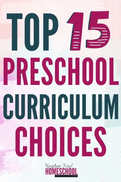 Top 15 Preschool Curriculum Choices