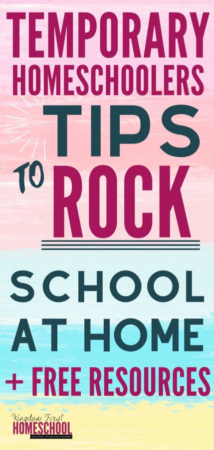 Tips For Temporary School at Home, Free Homeschool Curriculum and Activities to Do with Your Kids if Stuck Indoors for Long Periods of Time During School Closures and Possible Quarantine Situations.