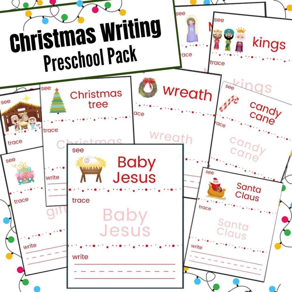 Christmas Writing Preschool Pack