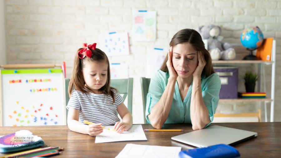 Mom overwhelmed with homeschool