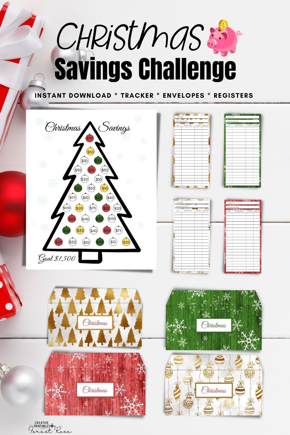 Printable Christmas Savings Challenge