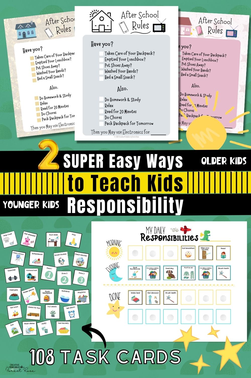Super Easy Ways to Teach Kids Responsibility Bundle