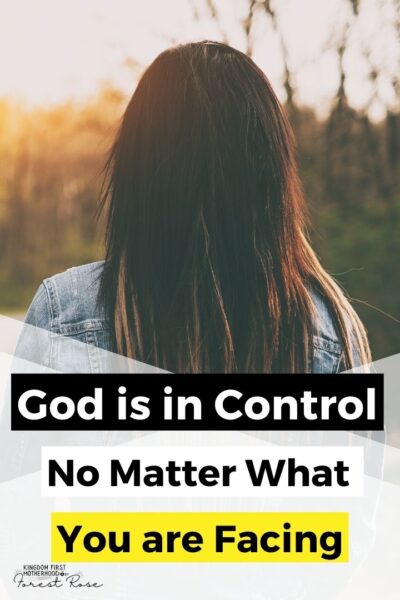 God is in Control No Matter What you are Facing