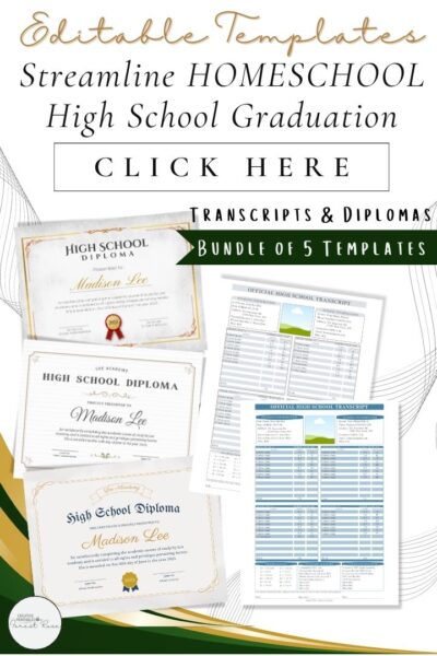 Homeschool High School Graduation Templates