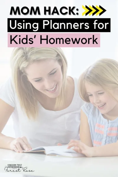 Using Planners for kids' homework